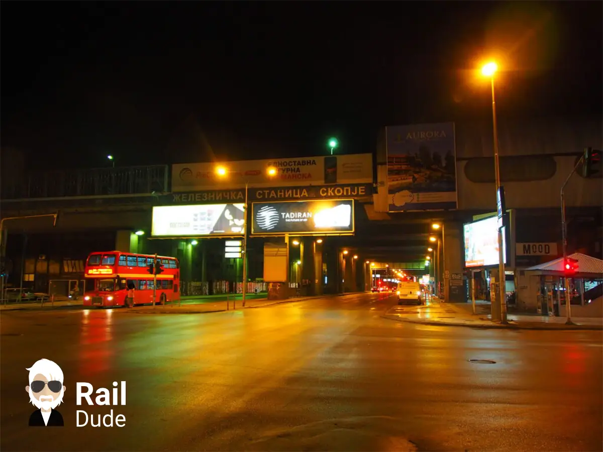 Bahnhof in Skopje