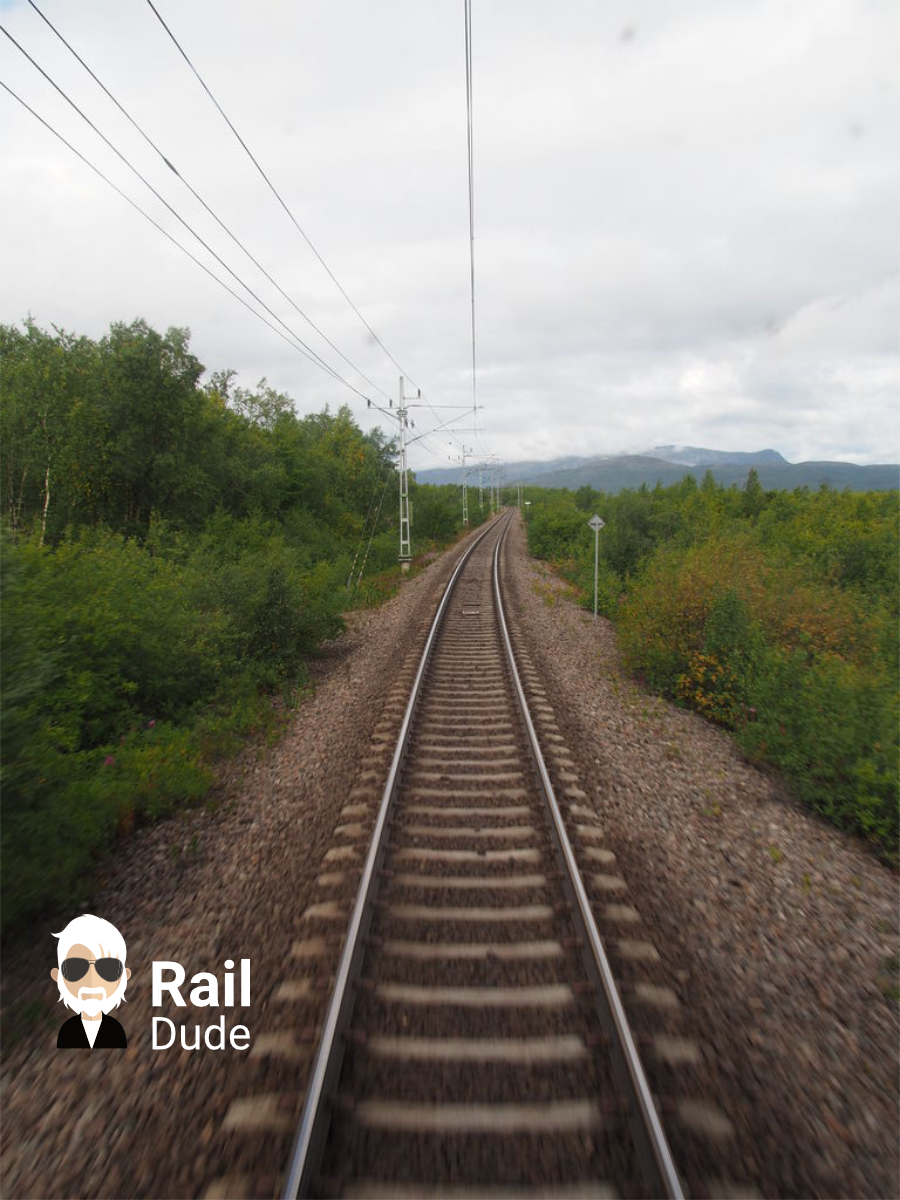 Zugreise nach Lappland, Nord-Schweden und Norwegen.