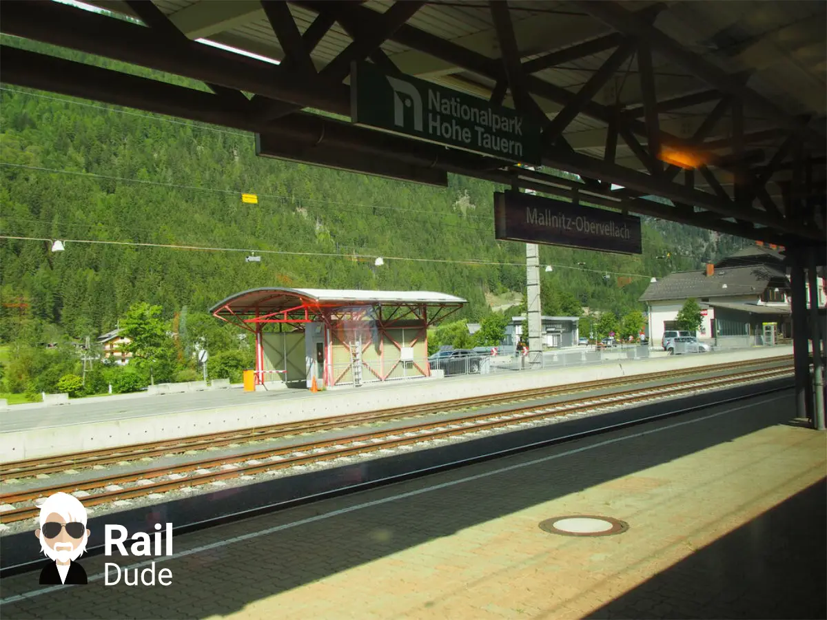Bahnhof am Nationalpark Hohe Tauern (Haltestelle Mallnitz-Obervellach)